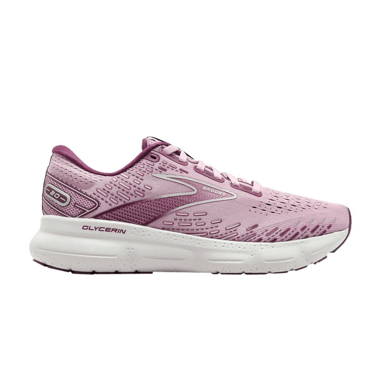 Brooks Wmns Glycerin 20 'Mauve Grape Wine' — Mauve/Grape Wine/Grey