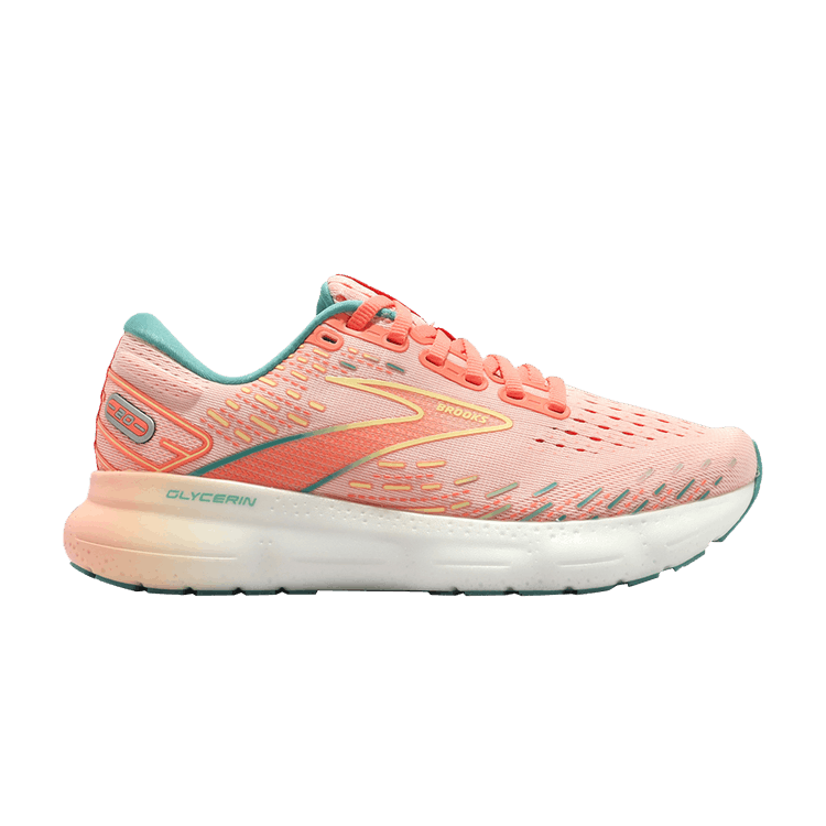Brooks Wmns Glycerin 20 'Tropical Peach' — Tropical Peach/Fusion Coral/Latigo Bay
