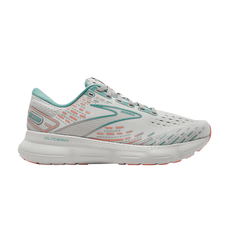 Brooks Wmns Glycerin 20 Wide 'Oyster Latigo Bay' — Oyster/Latigo Bay/Coral