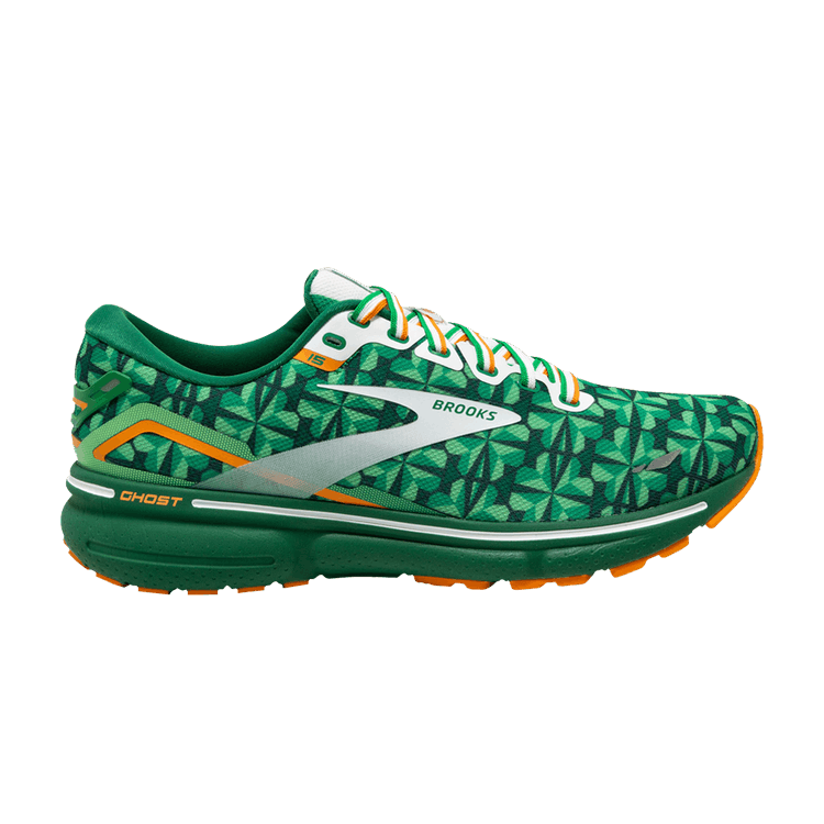 Brooks Wmns Ghost 15 'St. Patrick's Day' — Green/White/Orange