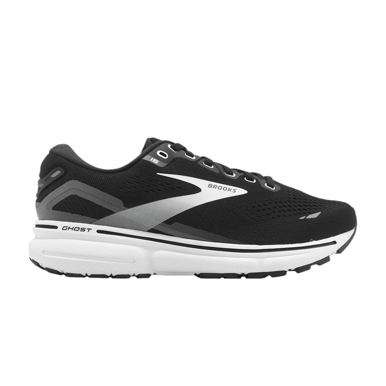 Brooks Wmns Ghost 15 Wide 'Black Blackened Pearl' — Black/Blackened Pearl/White