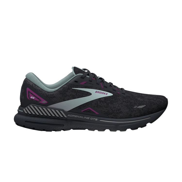Brooks Wmns Adrenaline GTS 23 'Black Light Blue' — Black/Light Blue/Purple