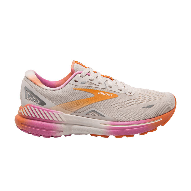 Brooks Wmns Adrenaline GTS 23 'White Sand Fuchsia' — White Sand/Sunset/Fuchsia