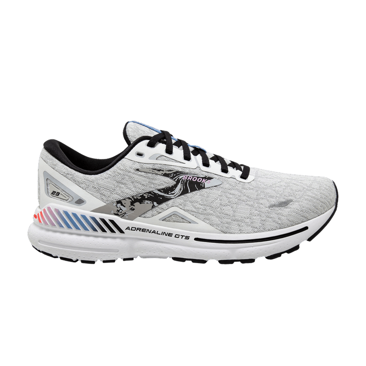 Brooks Wmns Adrenaline GTS 23 'White Orchid Bouquet' — White/Black/Orchid Bouquet