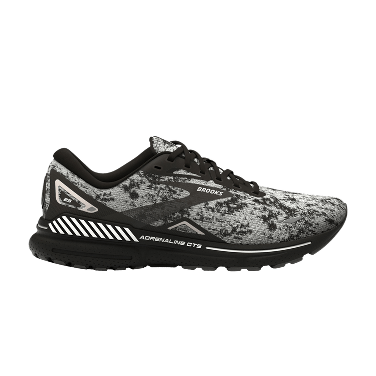 Brooks Wmns Adrenaline GTS 23 'Grey Black' — White/Grey/Black