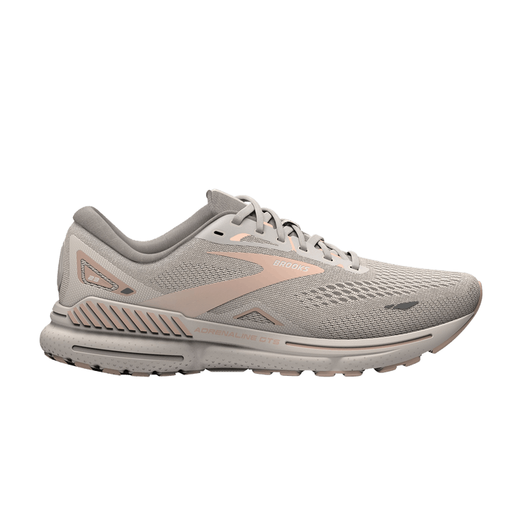 Brooks Wmns Adrenaline GTS 23 'Crystal Grey Villa' — Crystal Grey/Villa/White