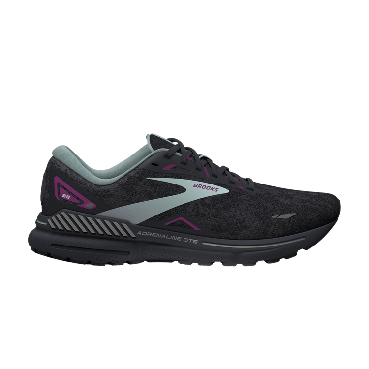 Brooks Wmns Adrenaline GTS 23 Wide 'Black Light Blue' — Black/Light Blue/Purple