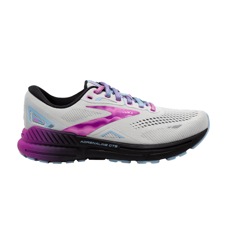 Brooks Wmns Adrenaline GTS 23 Wide 'Dawn Blue Purple Cactus' — Dawn Blue/Purple Cactus/Black