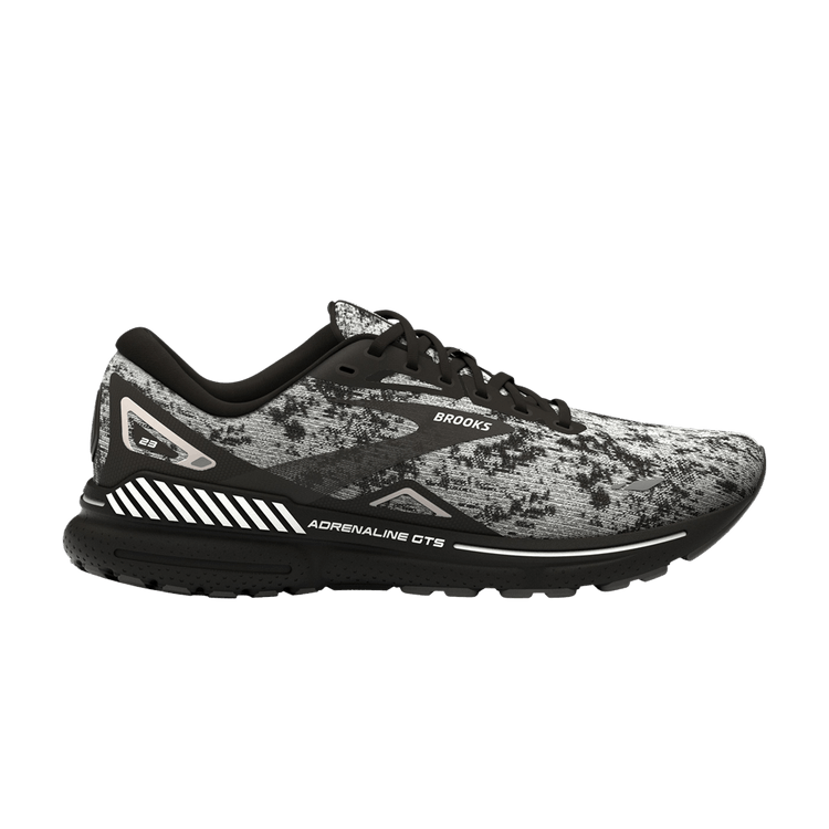 Brooks Wmns Adrenaline GTS 23 Wide 'White Grey Black' — White/Grey/Black
