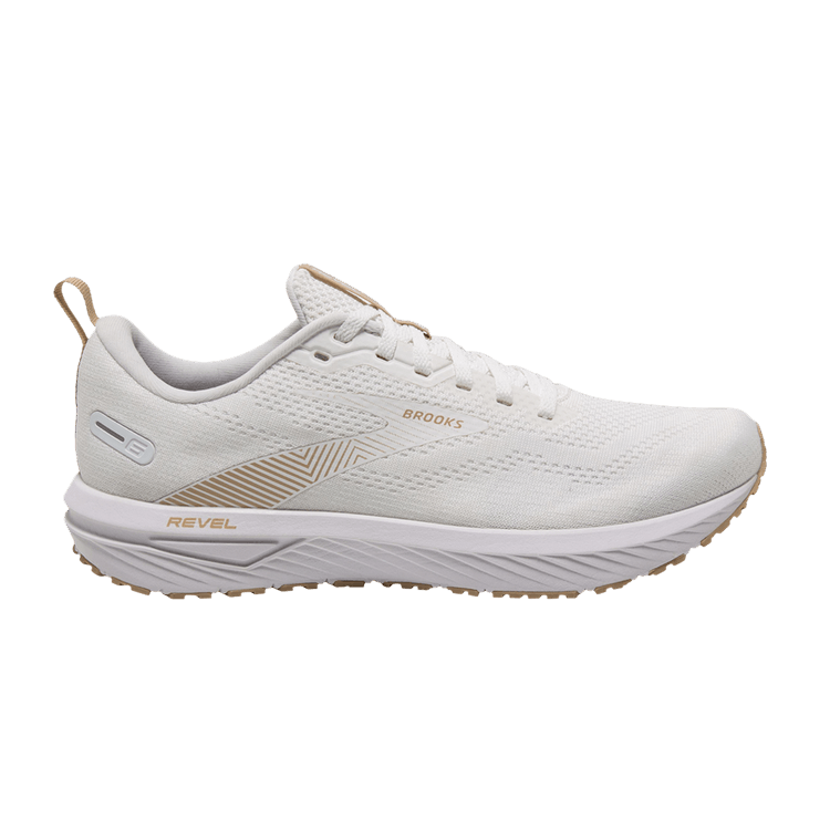 Brooks Wmns Revel 6 'White Khaki' — White/Khaki