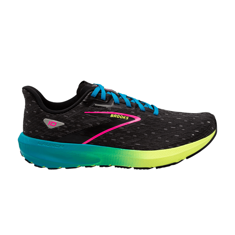 Brooks Wmns Launch 10 'Black Nightlife Blue' — Black/Nightlife/Blue