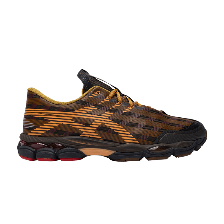 Kiko Kostadinov x ASICS US8-S GEL-SJ33 'Black Coffee Orange Lily' — Black/Coffee/Orange Lily