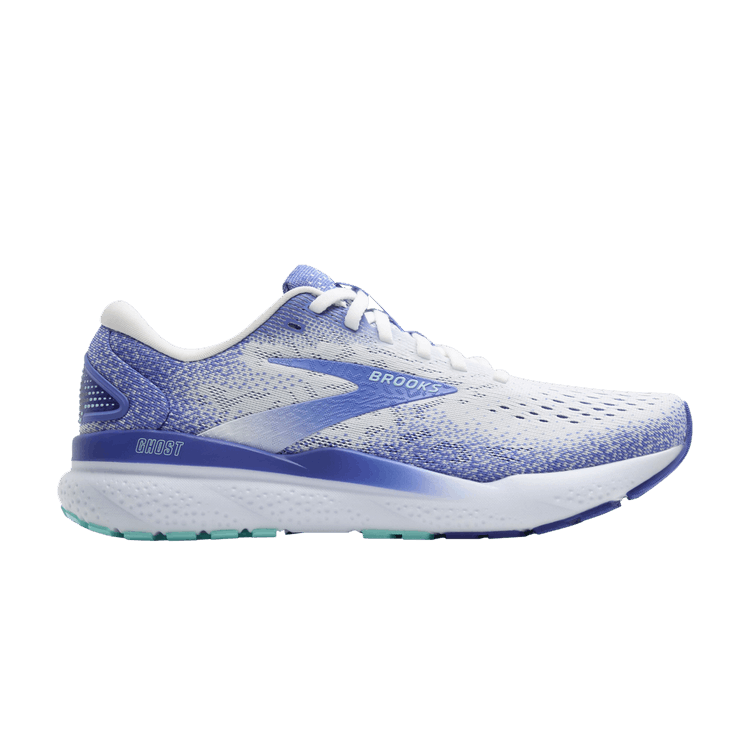 Brooks Wmns Ghost 16 'Amparo Blue' — White/Amparo Blue/Limpet Shell