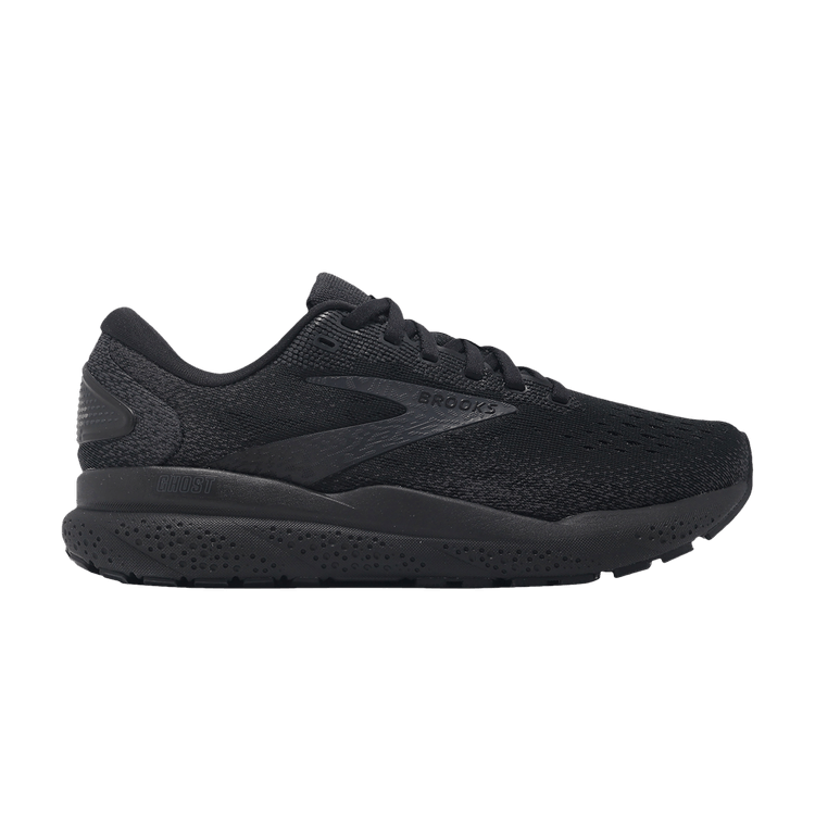 Brooks Wmns Ghost 16 Wide 'Black Ebony' — Black/Black/Ebony