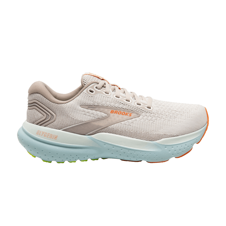 Brooks Wmns Glycerin 21 'Coconut Aqua' — Coconut/Aqua/Autumn Sunset