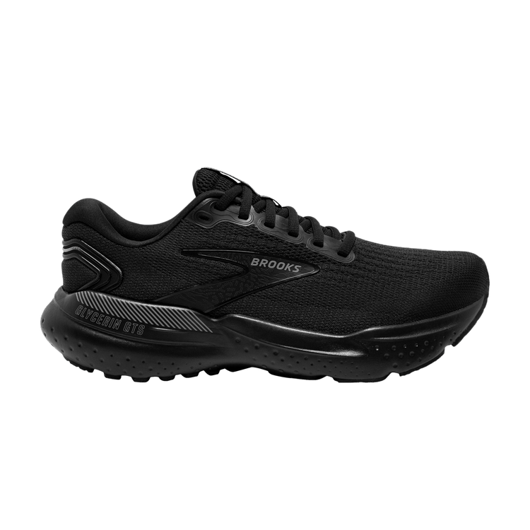 Brooks Wmns Glycerin GTS 21 'Black Ebony' — Black/Black/Ebony
