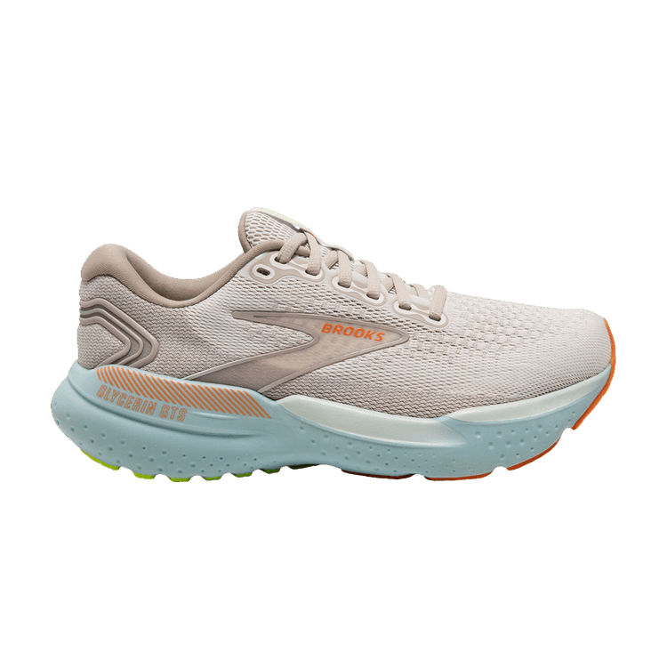 Brooks Wmns Glycerin GTS 21 'Coconut Aqua' — Coconut/Aqua/Autumn Sunset