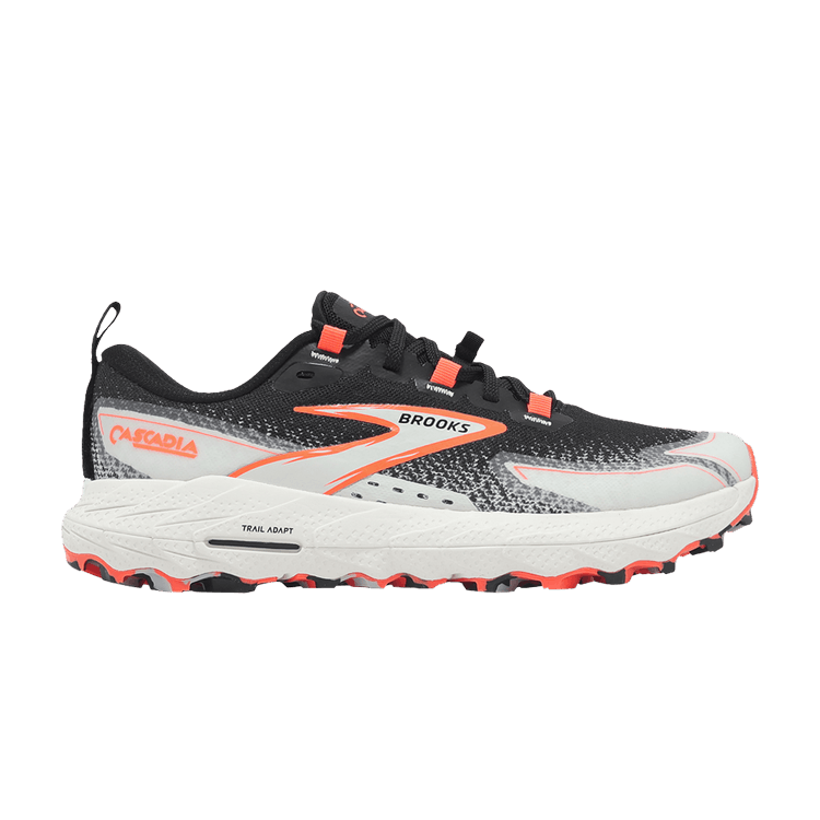 Brooks Wmns Cascadia 18 'Black Blue Wash Flame' — Black/Blue Wash/Flame