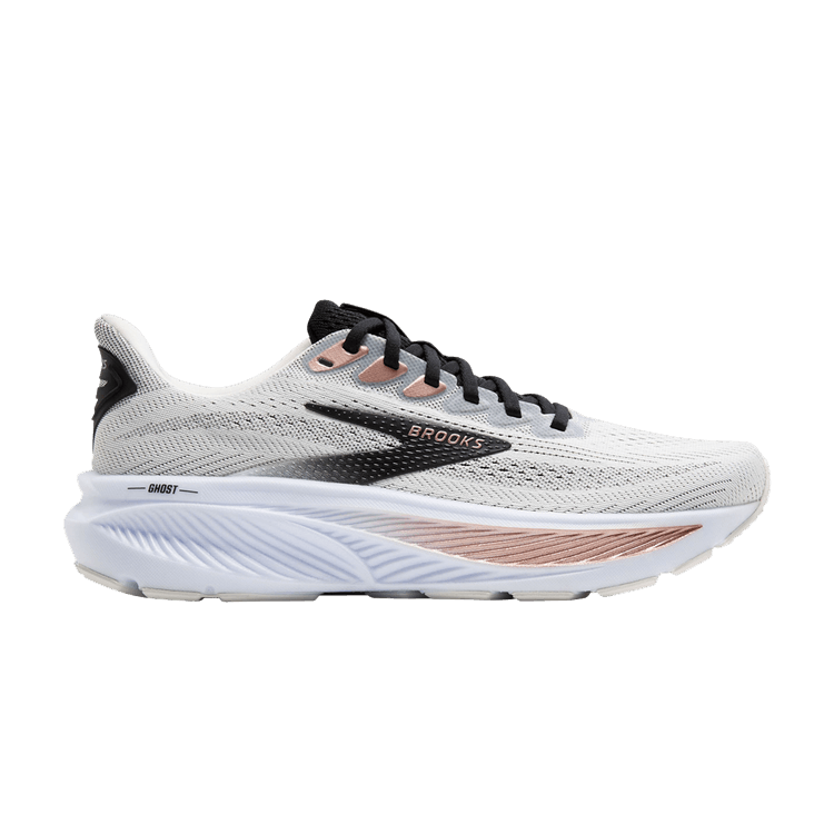Brooks Wmns Ghost 17 'White Black Rose Gold' — White/Black/Rose Gold