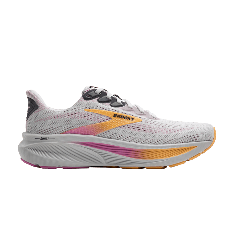 Brooks Wmns Ghost 17 Wide 'Oyster Apricot Pink' — Oyster/Apricot/Pink