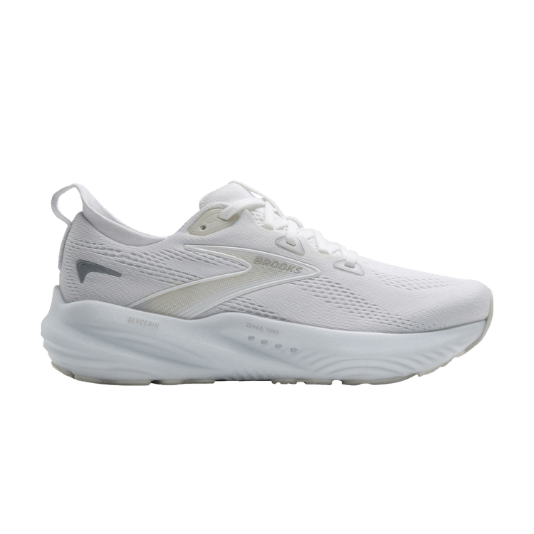 Brooks Wmns Glycerin 22 'White Grey' — White/White/Grey