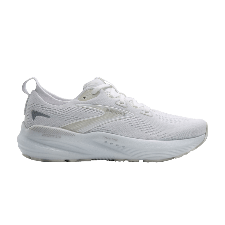 Brooks Wmns Glycerin GTS 22 'White Grey' — White/White/Grey