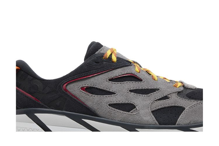 HOKA Clifton L Suede 'Black Lunar Rock' — Black/Lunar Rock