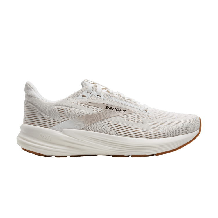 Brooks Wmns Revel 8 'White Chateau Grey' — White/Chateau Grey
