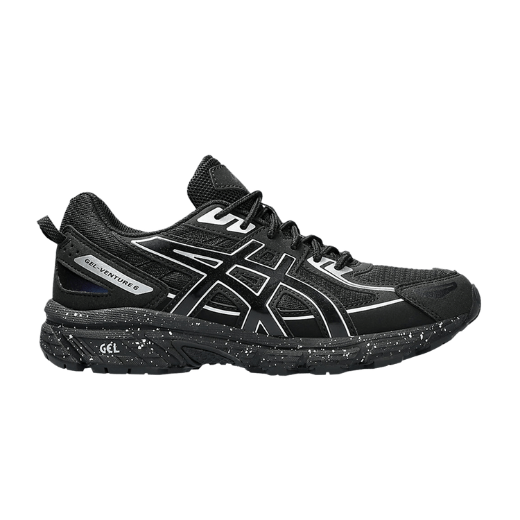 ASICS Gel Venture 6 GS 'Black Pure Silver' — Black/Pure Silver