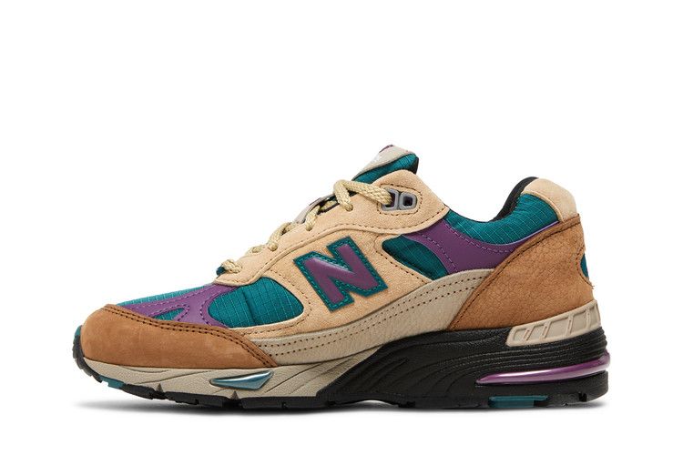 New Balance Palace x Wmns 991 Made in England 'Taos Taupe Grape' — Taos Taupe/Black/Grape Juice