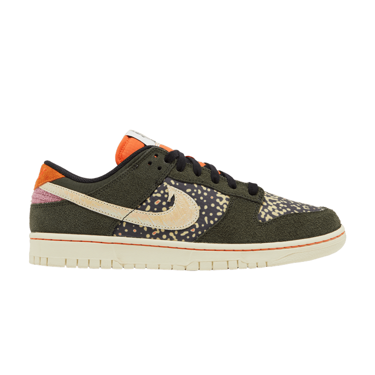 Nike Dunk Low SE 'Gone Fishing - Rainbow Trout' — Sequoia/Safety Orange/Desert Berry/Alabaster