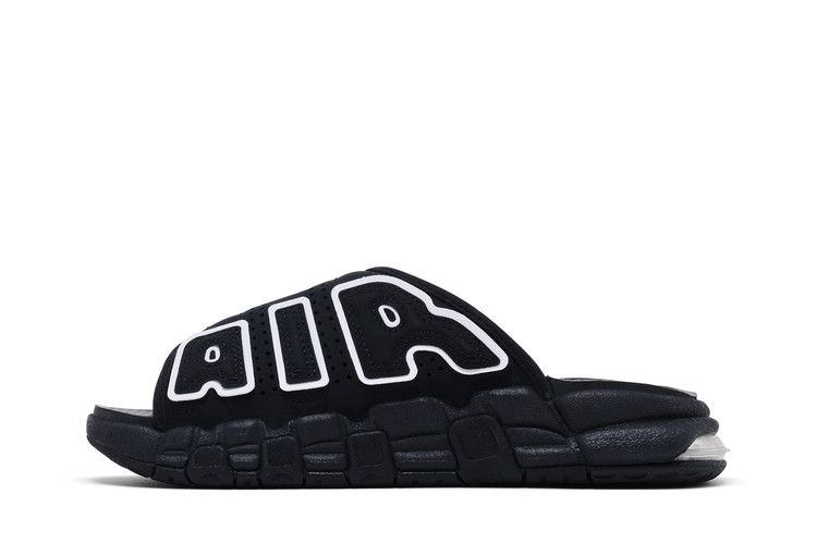Nike Wmns Air More Uptempo Slide 'Black White' — Black/Black/Clear/White (4)