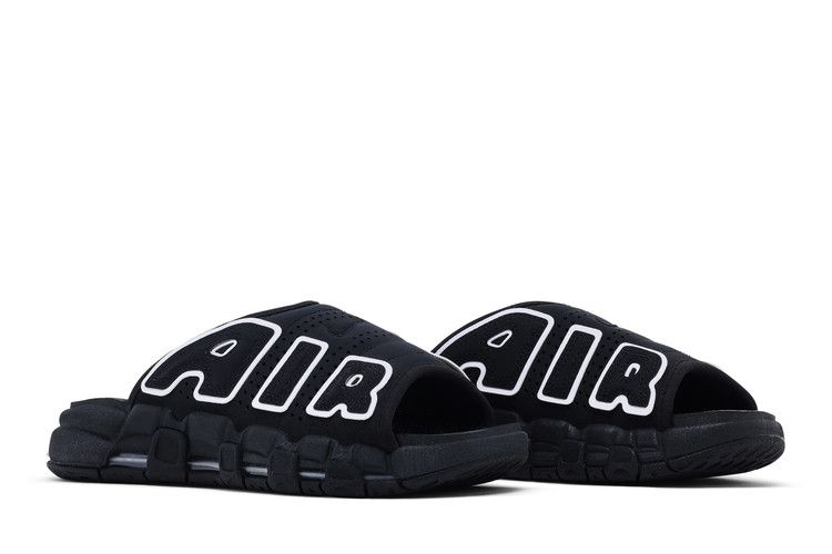 Nike Wmns Air More Uptempo Slide 'Black White' — Black/Black/Clear/White (9)