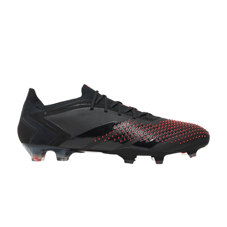 Prada x adidas Predator Accuracy Lux.1 L FG 'Black Solar Red' — Silver Metallic/Silver Metallic/Solar Red