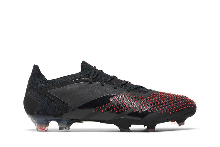 Prada x adidas Predator Accuracy Lux.1 L FG 'Black Solar Red' — Silver Metallic/Silver Metallic/Solar Red
