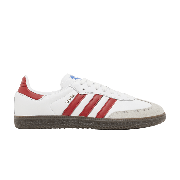 adidas Samba OG 'White Scarlet' — Cloud White/Better Scarlet/Supplier Colour