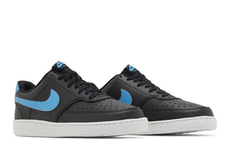 Nike Court Vision Low Next Nature 'Black Laser Blue' — Black/White/Laser Blue (9)