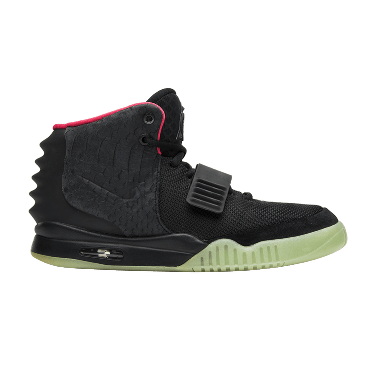 Nike Air Yeezy 2 NRG 'Solar Red' — Black/Black-Solar Red
