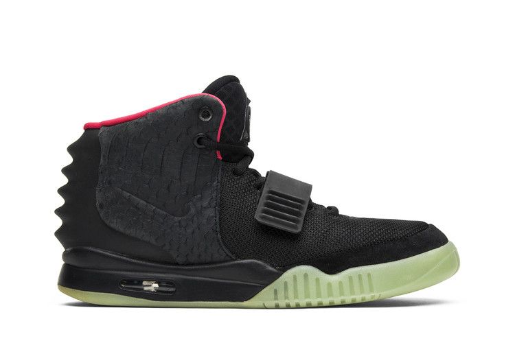 Nike Air Yeezy 2 NRG 'Solar Red' — Black/Black-Solar Red