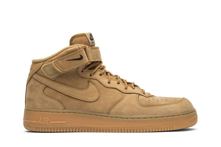 Nike Air Force 1 Mid '07 Premium QS 'Flax' — Flax/Flax-Outdoor Green (2)