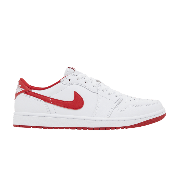Air Jordan 1 Retro Low OG 'University Red' — White/University Red/White