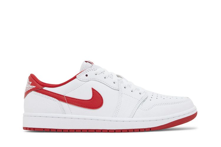 Air Jordan 1 Retro Low OG 'University Red' — White/University Red/White