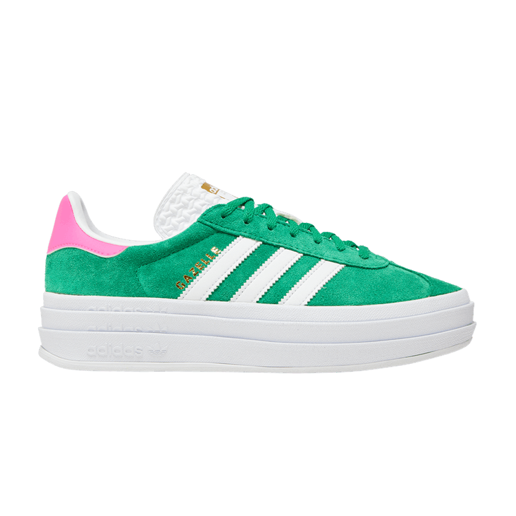 adidas Wmns Gazelle Bold 'Green Lucid Pink' — Green/Cloud White/Lucid Pink