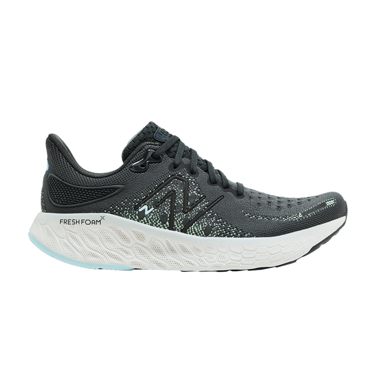 New Balance Wmns Fresh Foam X 1080v12 'Blacktop Green Aura' — Blacktop/Green Aura/Bleach Blue