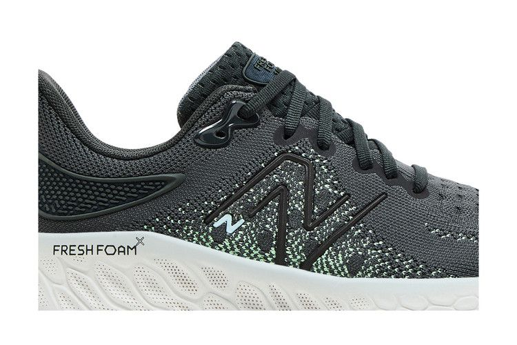New Balance Wmns Fresh Foam X 1080v12 'Blacktop Green Aura' — Blacktop/Green Aura/Bleach Blue
