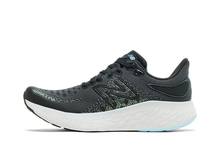 New Balance Wmns Fresh Foam X 1080v12 'Blacktop Green Aura' — Blacktop/Green Aura/Bleach Blue