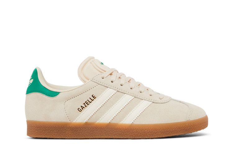 adidas Women's Gazelle 'Wonder White Green' — Wonder White/Cream White/Gum
