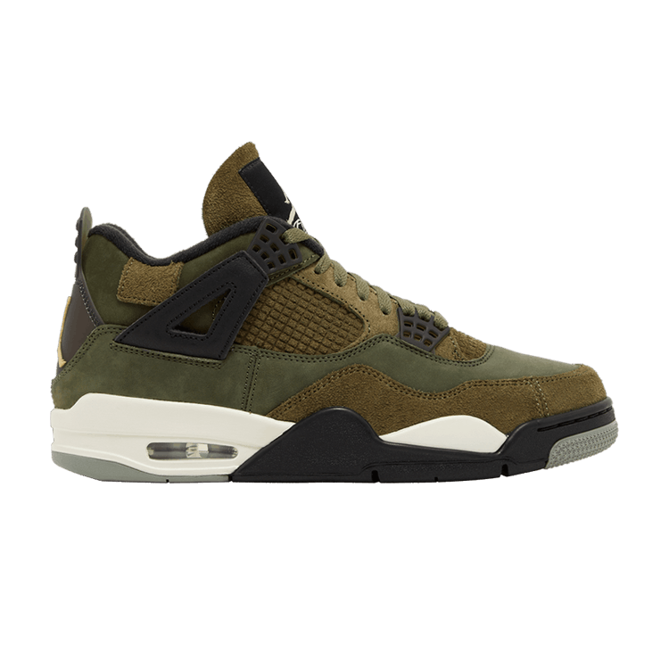 Air Jordan 4 Retro SE Craft 'Olive' — Medium Olive/Pale Vanilla/Khaki/Black/Sail