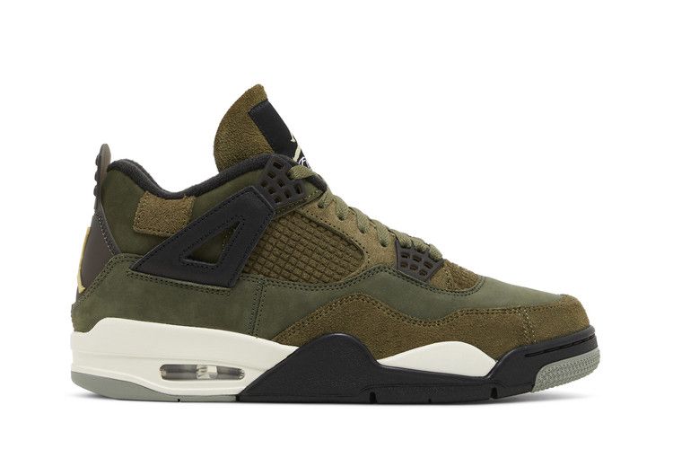 Air Jordan 4 Retro SE Craft 'Olive' — Medium Olive/Pale Vanilla/Khaki/Black/Sail
