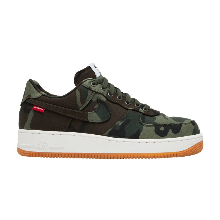 Supreme x Nike Air Force 1 Low Premium '08 NRG 'Camo' — Cargo Khaki/Baroque Brown-Black